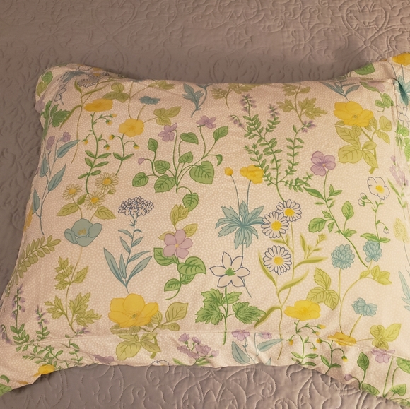 Vtg Adrienne Vittadini sham & 2 window valances - Picture 2 of 7